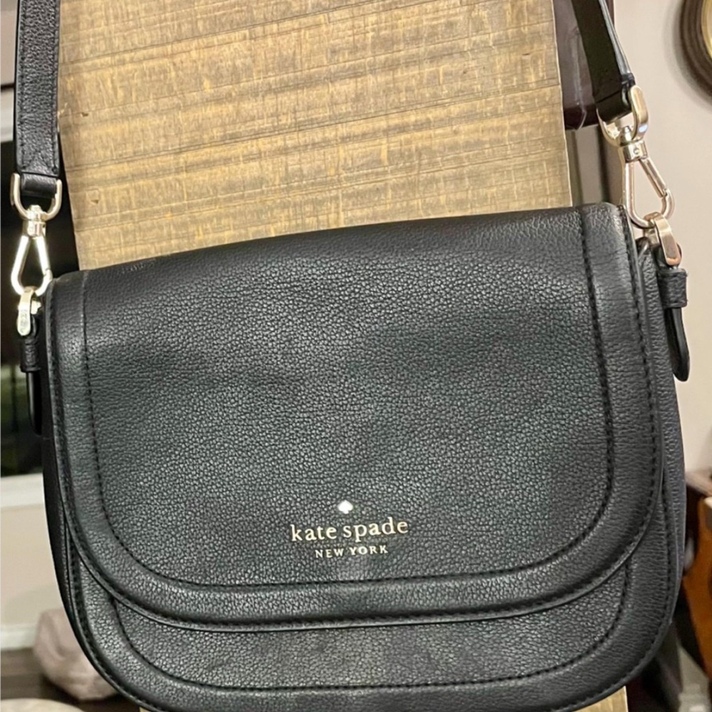 Kate Spade Black Leather Crossbody Bag